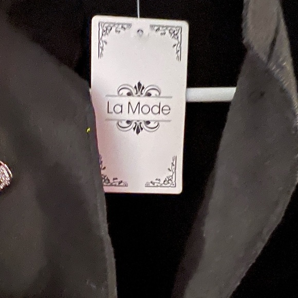 La Mode Open Front Steampunk Inspired Blazer - Picture 3 of 3